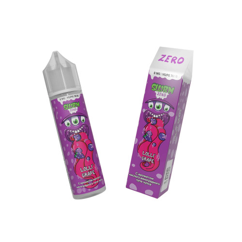 Slurm Zero "Lolli' Grape" (Кислый Виноградный Чупа Чупс), объем: 58 см3, 0мг