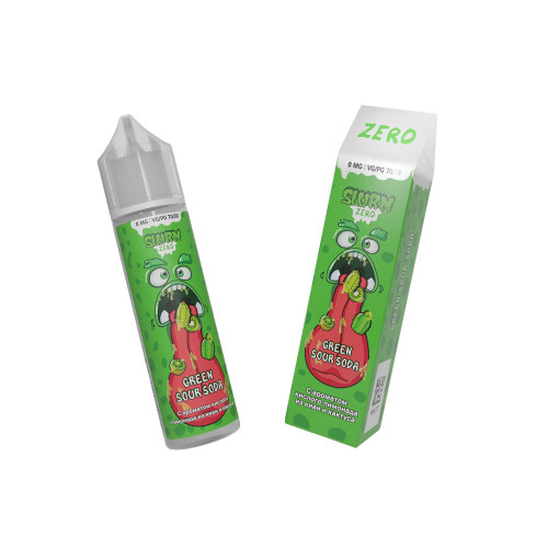 Slurm Zero "Green Sour Soda" (Кислый Лимонад из Киви и Кактуса), объем: 58 см3, 0мг